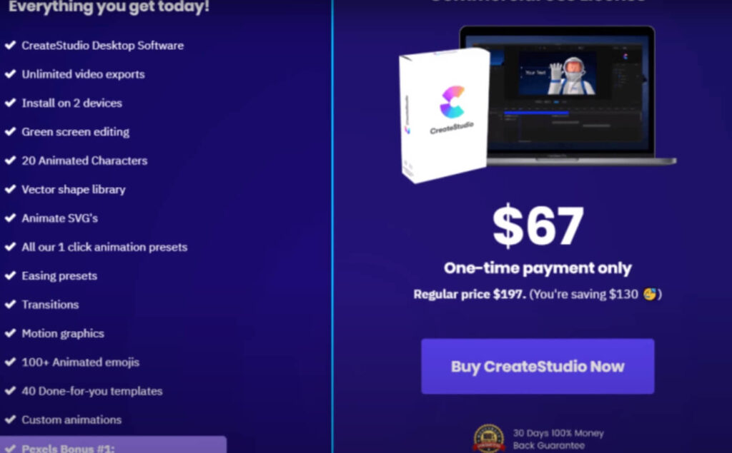 create-studio-one-time-payment-lifetime-deal-offer